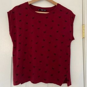 Mango Cat Print Top